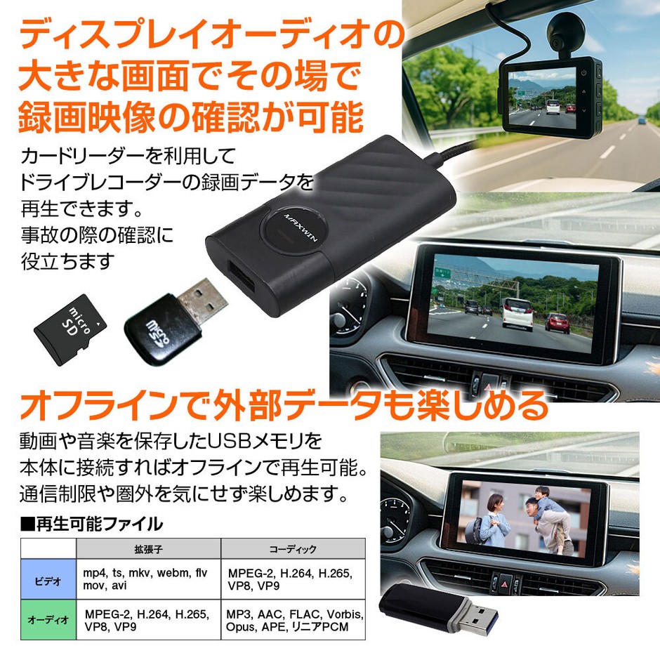外部データの再生可能