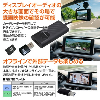 外部データの再生可能