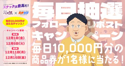 毎日抽選で10,000円の商品券が当たるキャンペーン