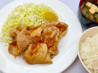 海野亭名物 生姜焼き定食