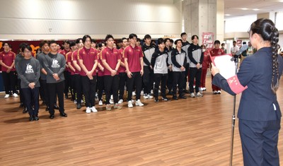 全国大会出場クラブの壮行会