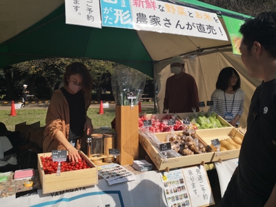 農家とお話しも楽しめる