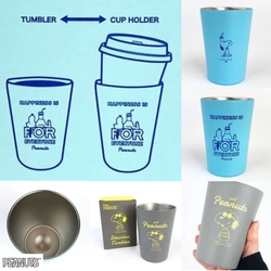 やばっ！これずっと欲しかったやつがすぐ売り切れたから新色だ。コンビニのコーヒーカップがすぽっと入る大人気のスヌーピー保温タンブラー♫