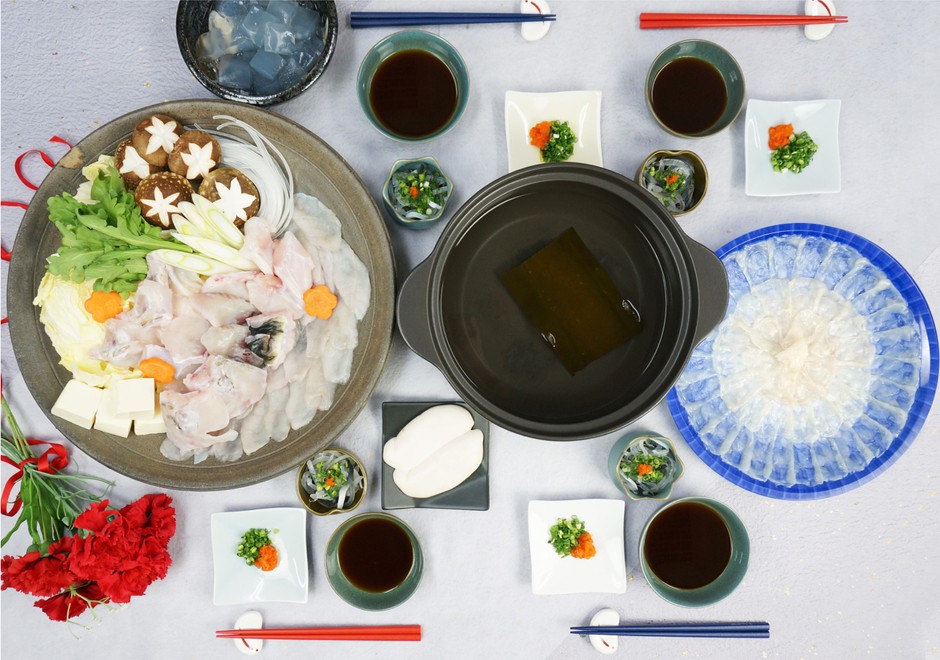 とらふぐ豪華白子付きセット
