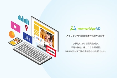 園児募集に特化したWEB広告「memoridgeAD(メモリッジアド)」をリリース