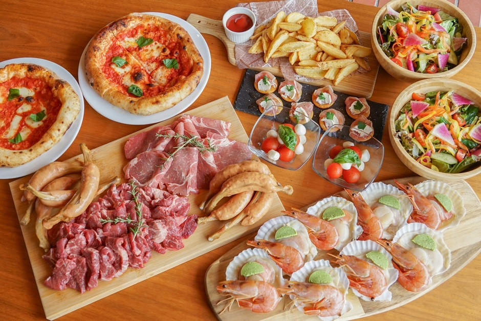 ビアガーデンBBQプラン(8名盛り)