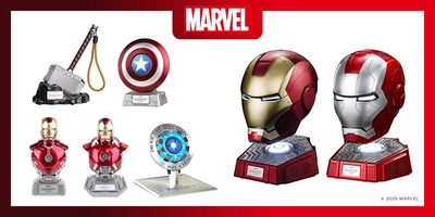 デスクがアベンジャーズ本部に！MARVELキャラクターのワイヤレススピーカーなど、モバイルアクセサリー7種を株式会社PGAが6月3日発売