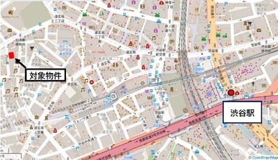 開発予定のホテル位置図