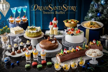 絵本の世界から飛び出したお菓子の家が目の前で完成！クリスマススイーツビュッフェ「Dream Santa Story」開催