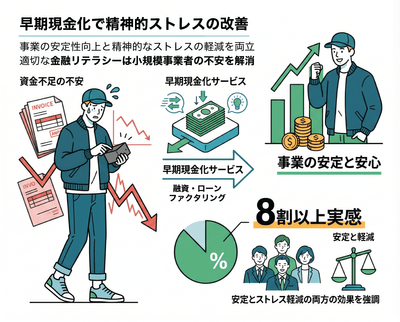 早期現金化で精神的ストレスの改善