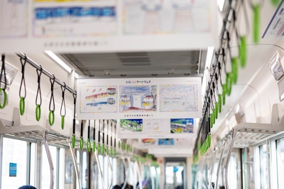 ②車内展示 過去の様子