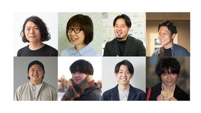 写真上段左から：株式会社irodori 一色 ヒロタカ／神奈川大学建築学部まち再生コース 山家 京子、上野 正也、塩脇 祥　　　下段左から：神奈川大学建築学部まち再生コース(当時在籍学生) 兼田 聖人、篠原 光汰、関川 吹雪、濱 大智