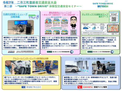 ”SAFE TOWN DRIVE” 体験型交通安全セミナーにおいて、「アルコールインターロック×飲酒疑似体験」コーナーを設置。