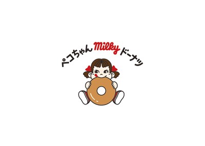 ペコちゃんmilkyドーナツ ロゴ