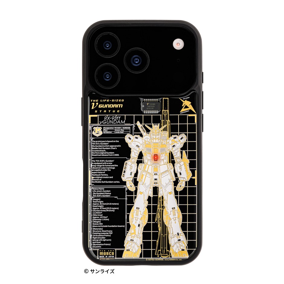 FLASH  「RX-93ff νガンダム」 基板アート iPhone 17Pro ケース