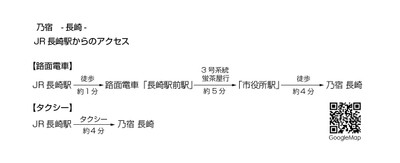 JR長崎駅からのアクセス