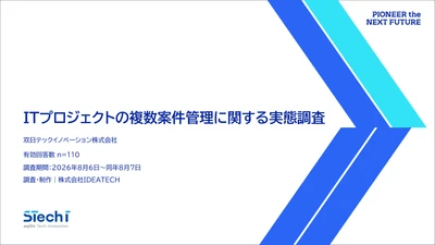 双日テックイノベーション、 『ITプロジェクトの複数案件管理に関する実態調査』を公開