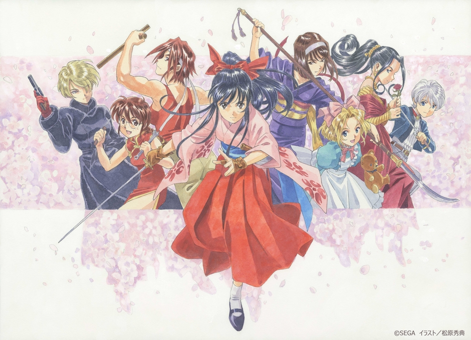 「守るべきもの~愛~帝都花組」(C)SEGA イラスト/松原秀典