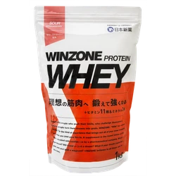 製薬会社のスポーツサプリメント『WINZONE』より ホエイプロテイン(サワ―ストロベリー風味)が8月14日に新発売！