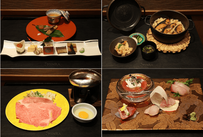 房総の旬の食材を使用したコースメニュー