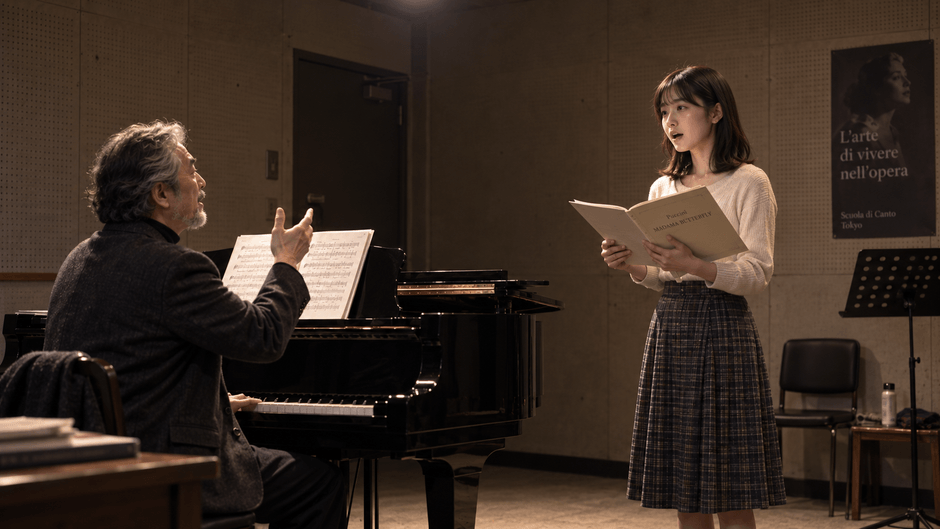 音大での個人レッスン・奈美と野上教授