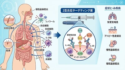 2型炎症ターゲティング薬市場規模分析レポート：2026年は50200百万米ドルに到達予測