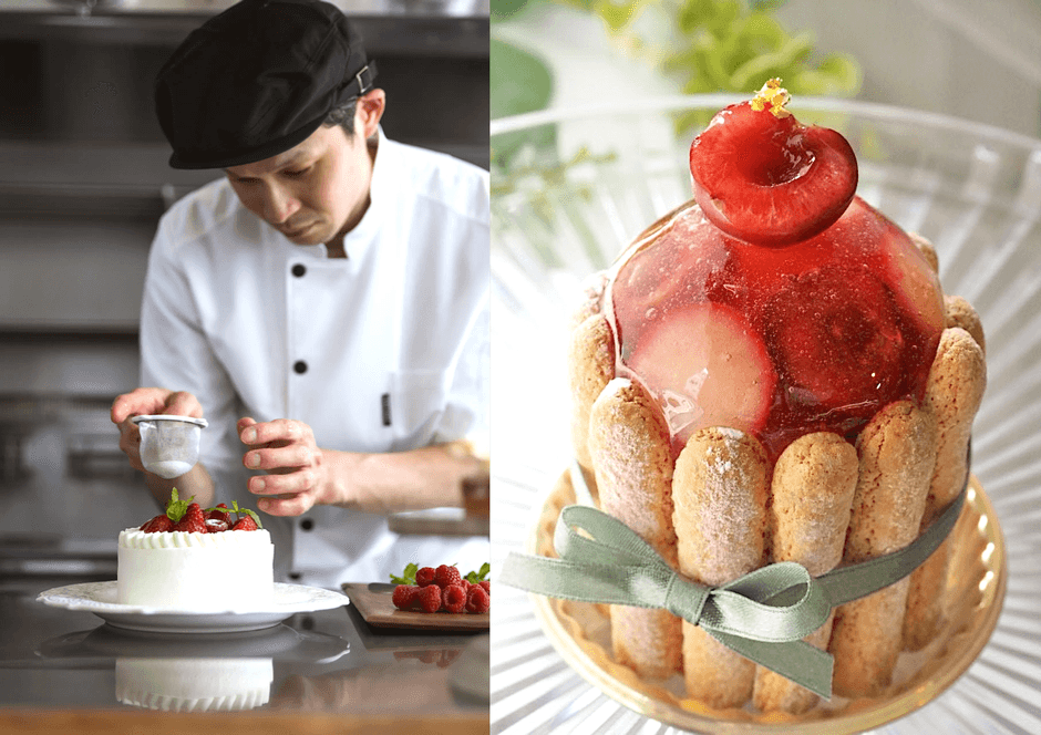 「Patisserie MAne」金野 周太朗氏と「シャルロット スリーズ」