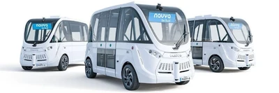 中央通り賑わい創出社会実験における NAVYA社ARMA（自動運転バス）を活用した「まちなかモビリティ」実証実験への参加