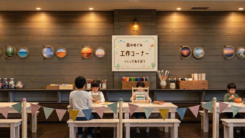 KIDSラウンジ「工作コーナー」