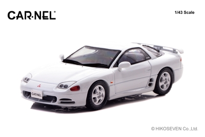 CARNEL 1/43 三菱 GTO Twin Turbo (Z16A) 1993 Galaxy White：左前