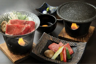 石焼派？すき鍋派？ 黒毛和牛を選べるスタイルで愉しむ箱根の秋懐石　松茸や鮑など秋の味覚も　11月末まで最大30％OFFプランを販売
