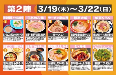 第2陣ラインナップ