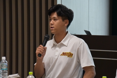 硬式野球部の柳選手