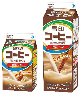「雪印コーヒー」（500ml、1000ml）