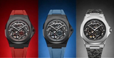 D1 Milano、 “色の力”を持つスケルトンウォッチ