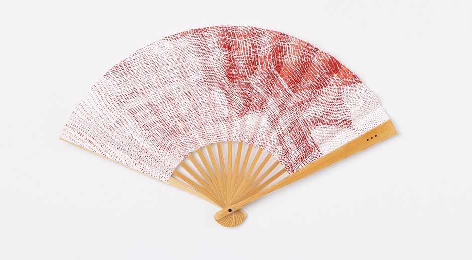 京扇子DOT：ゆい(赤)4,455円(税込)