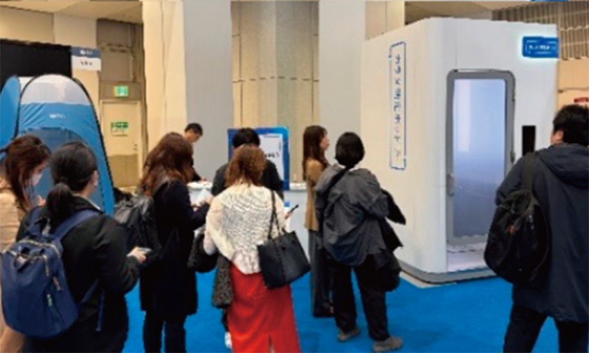 昨年度「産業交流展2025」大阪・関西万博の「大阪ヘルスケアパビリオン」で人気を集めたカラダ測定ポッド