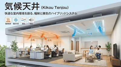 図. 気候天井の製品画像