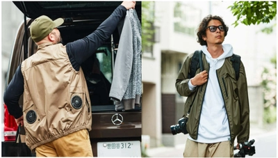GO OUTな二人が、ストリートで空調服(R)！？ 6月15日から「GO OUT WEB」にタイアップ広告を掲載
