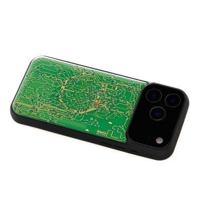 FLASH 東京回路線図 iPhone 17/18 Pro Maxケース　緑　ななめ