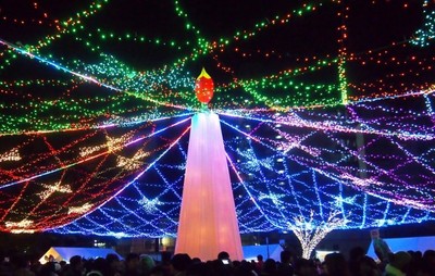 メイン会場のひとつ 青空公園のイルミネーション