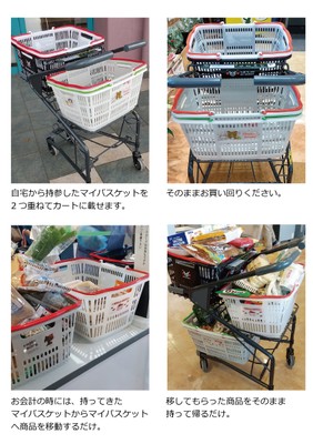 マイバスケットなら、そのままお持ち帰りできます。