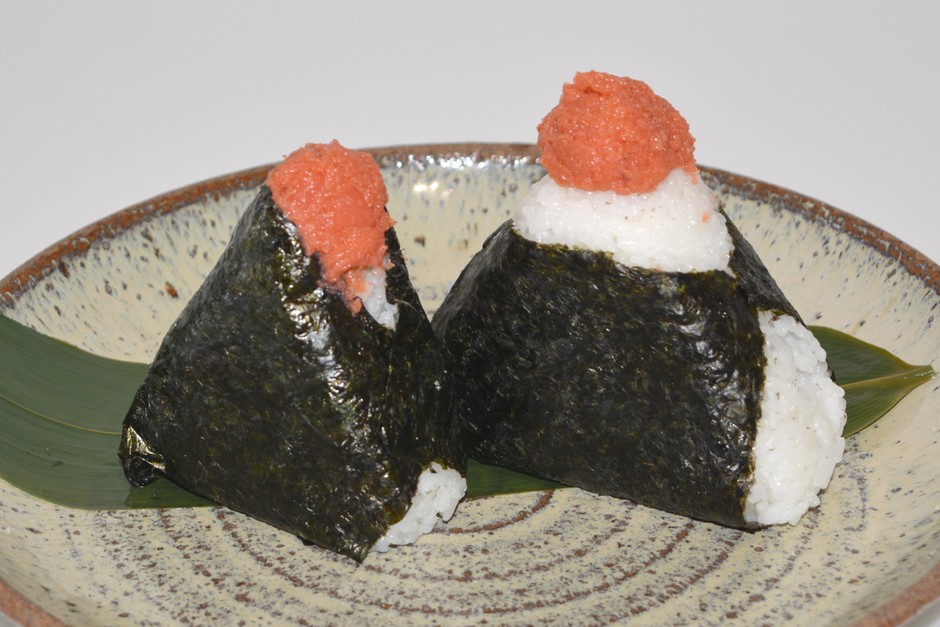 明太子おむすび 通常サイズ／1.5倍サイズ