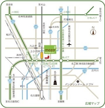 mozo ワンダーシティ 広域マップ