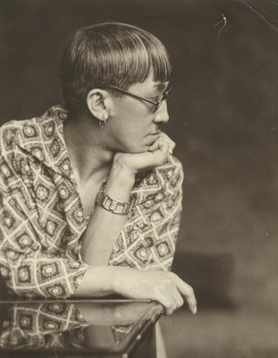 ボリス・リプニツキ《藤田嗣治》1925年頃　シャーマン・コレクション（河村泳静氏所蔵／伊達市教育委員会寄託）