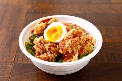 テイクアウト商品「麺処むらじの唐揚げ丼」