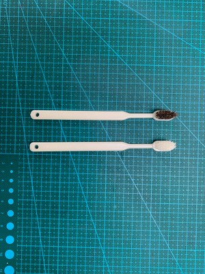 99％以上植物由来の生分解性樹脂でできた歯ブラシ