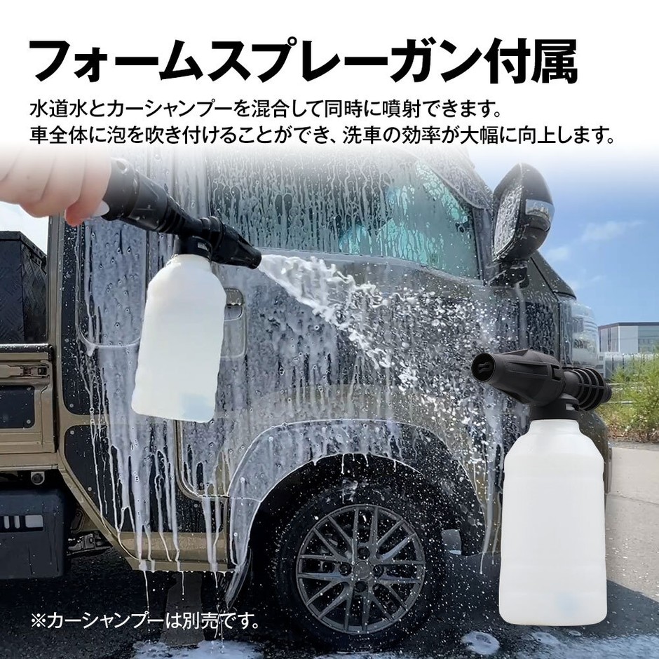 フォームスプレーガン付属