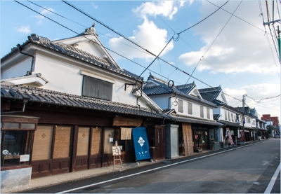 八女福島の町並み