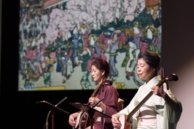 昨年の公演「北斎小唄　より道　江戸・東京　橋めぐり」より　撮影:渡邉肇